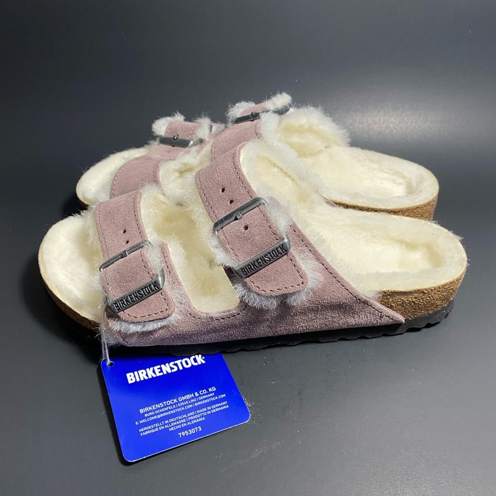 Birkenstock Arizona Shearling Soft Mauve sz36